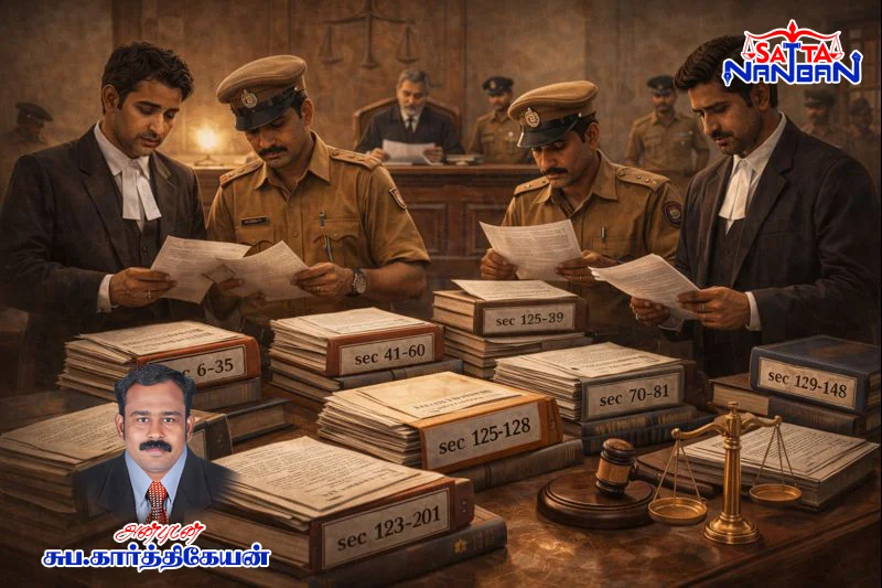 குற்றவியல் நடைமுறைச் சட்டம், 1973 (CrPC) – பிரிவு வாரியான தலைப்புகள்